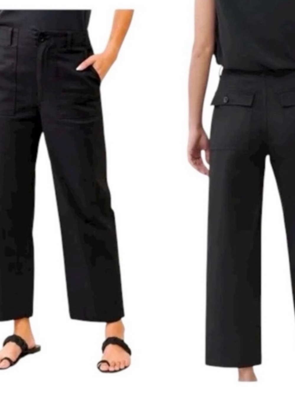 Jenni Kayne Black Wide-Leg Ranger Trouser